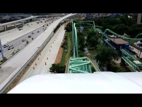 Shock Wave Front Seat POV 2019 FULL HD Six Flags Over Texas