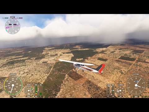 Sobrevoando Dom Expedito Lopes - PI com Chuva | Microsoft Flight Simulator 2020