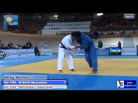 Judo 2010 World Cup Men Vienna: Massamba M Baye (FRA) - Sabyrzhan Abildauly (KAZ) [-90kg] bronze
