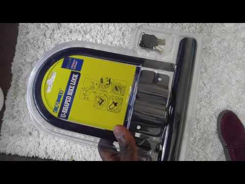 How to attach and lock your bike using a U shaped Bike lock
