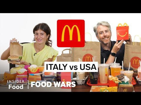 美國 vs 意大利麥當勞 | 美食大戰 | Insider Food (US vs Italy McDonald's | Food Wars | Insider Food)