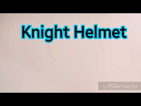 How to draw a Knight Helmet