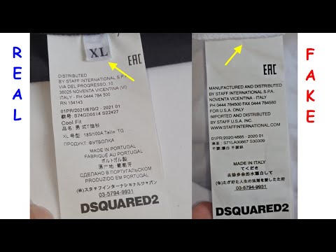 Dsquared2 T shirt real vs fake. How to spot fake Dsquared 2 shirts and blouses