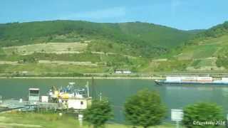 preview picture of video 'Piękna kolej nad Renem - Beautiful raiway at the Rhine river'