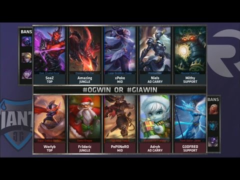 OG vs GIA Game 2 Highlights - ORIGEN vs GIANTS GAMING - Week 7 EU LCS SUMMER 2015