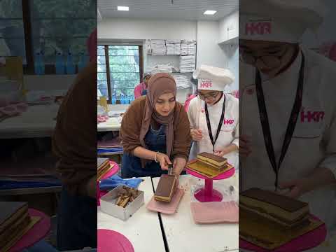 Opera Cake Made By Our Students In International Dessert Course🤩 #operacake