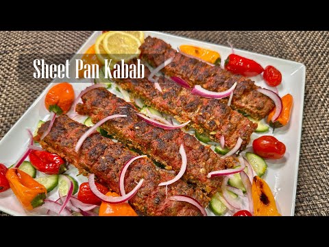 Sheet pan Seekh kabab in the oven || Easiest way to make kabab on a sheet pan Recipe - RKC