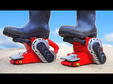 I Made Belt Sander Skates!