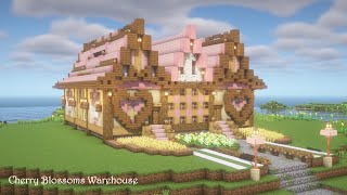 【マインクラフト】桜の倉庫の作り方 ラージチェスト228個[Minecraft][tutorial][warehouse]