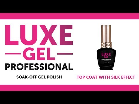 EXTRA SHINE TOP COAT (NON-WIPE) WITH SILK EFFECT SWATCH  - LUXE GEL PROFESSIONAL-