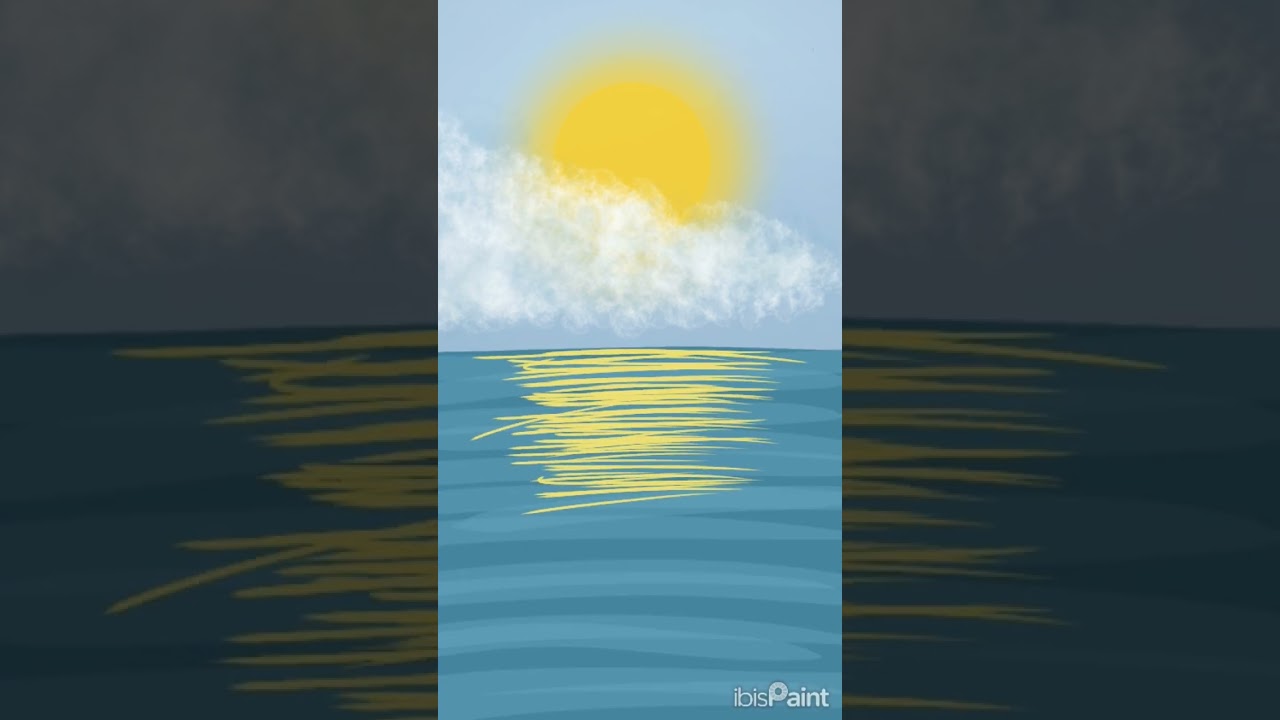 Soothing Sunset Seascape Speedpaint in IbisPaint X#Art​#Drawing​#Tutorial​#ArtVideo