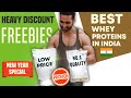 Top Whey Proteins In India! Free Gifts And Offers On Whey Proteins!