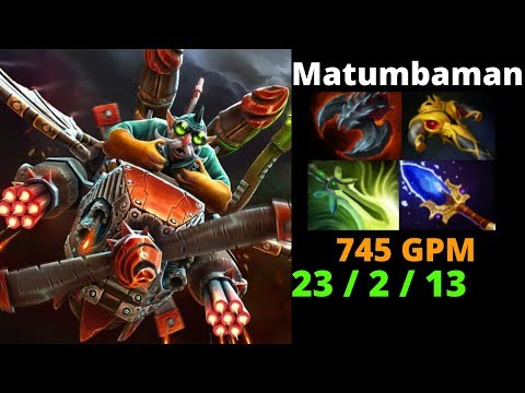 Matumbaman safelane GYRO 23 KILLS Full Gameplay (745 GPM) Dota2 TV