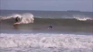 preview picture of video 'Surfing Hurricane Gonzalo Narragansett Beach, RI Part 2'