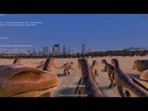 16000 Velociraptors Vs 1000 T Rex | Ultimate Epic Battle Simulator | Please like and Subscribe :-)