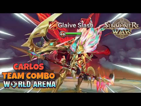 Carlos Team Combo in World Arena Ep. 4 - Summoners War