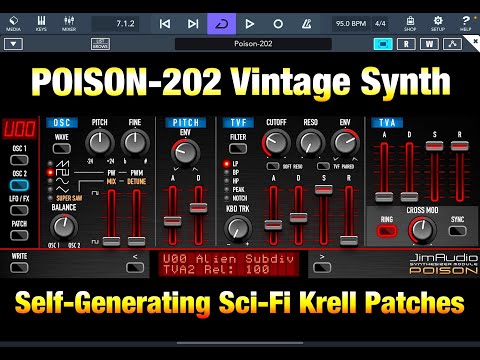 POISON-202 Synth - Can it Make Self-Generating Complex Krell-Like Sci-Fi Sounds?