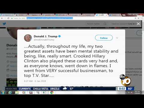 President Trump tweets he is a "very stable genius"
