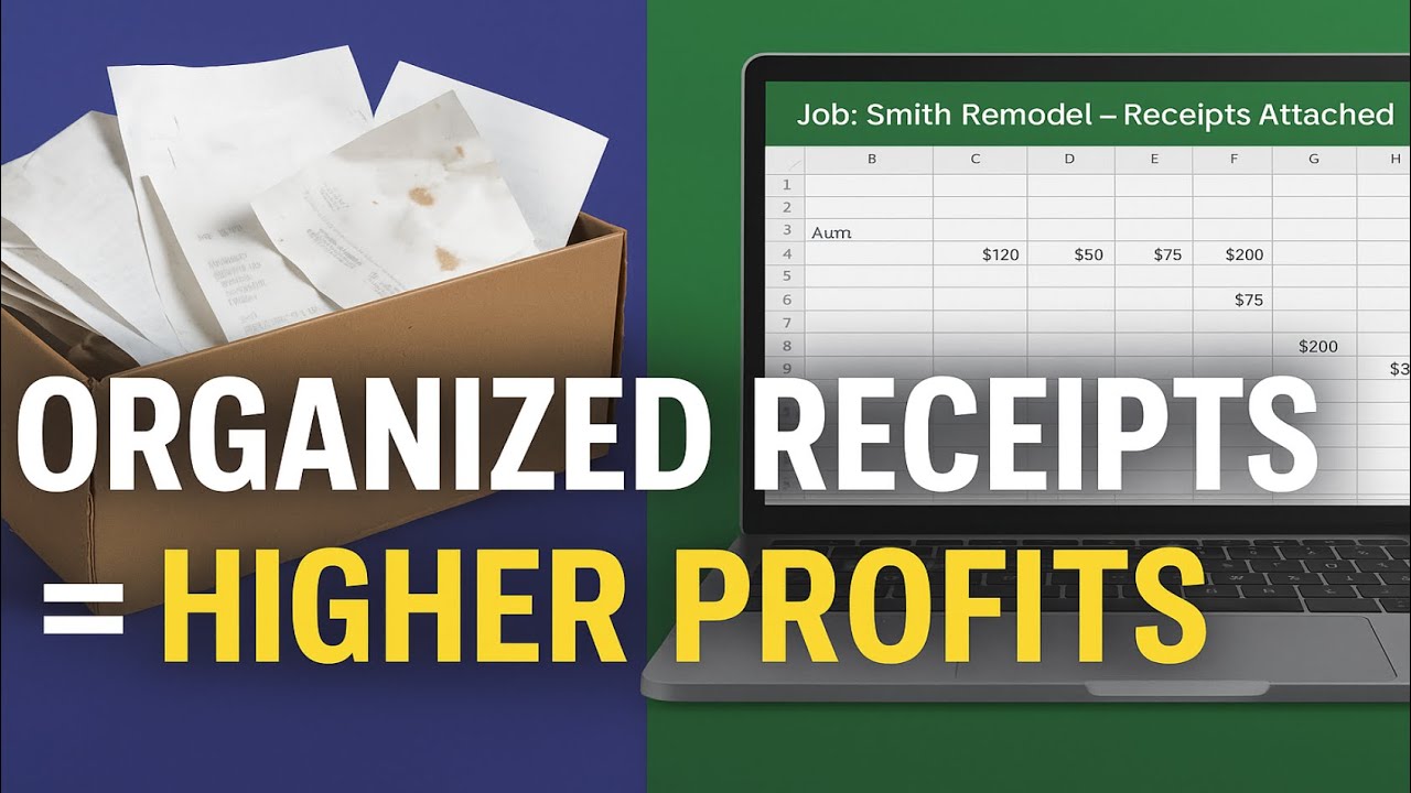 Behind the Books · Receipt organization for contractors