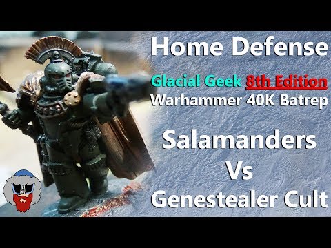 8th Edition Warhammer 40K Batrep - Genestealer Cult Vs Salamanders - 1,500pts