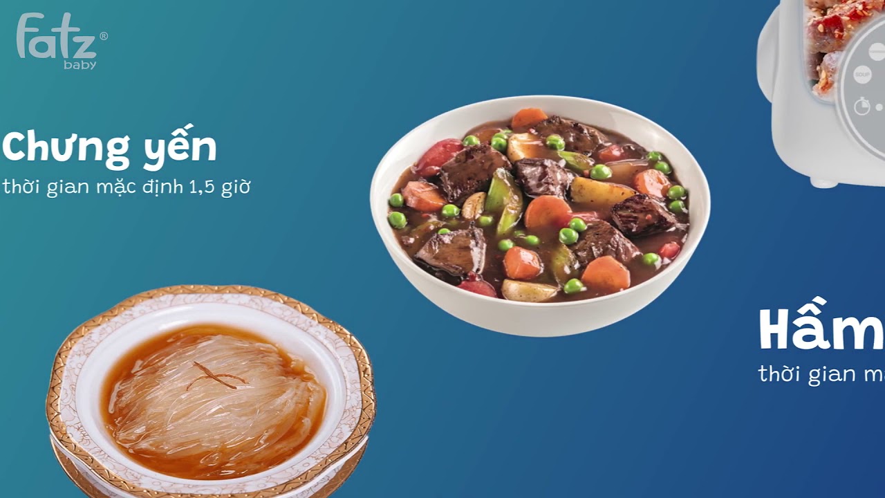 Nồi hầm cách thuỷ thông minh 2 tầng Fatzbaby STEW 2 FB9110ZT 1 lít