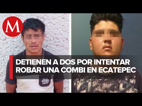 Caen 2 presuntos asaltantes en Ecatepec
