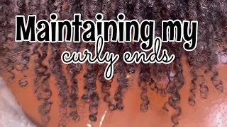 Maintaining My Curly Ends | Sisterlocks Journey