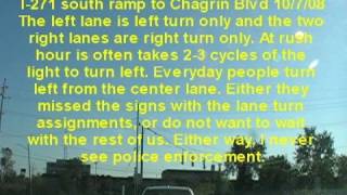preview picture of video 'bad driver 10/8/08 chagrin blvd + I-271 beachwood ohio'