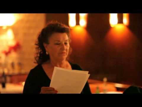 Anabela Silva diz poema a Ferdinando Silva