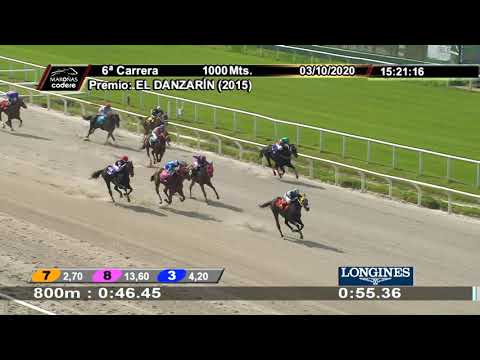 03/10/2020 – Hipodromo Maroñas – Carr 6 - EL DANZARÍN (2015)