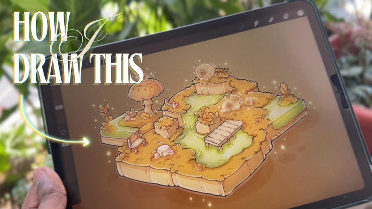 Isometric - Procreate Painting Process | The Best ISOMETRIC Practice for Beginners