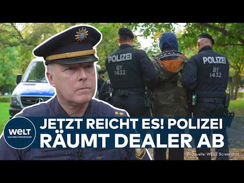 RAZZIA IN MÜNCHEN: Dealer und Schläger im Visier - Polizei hakt den Alten Botanischen Garten durch