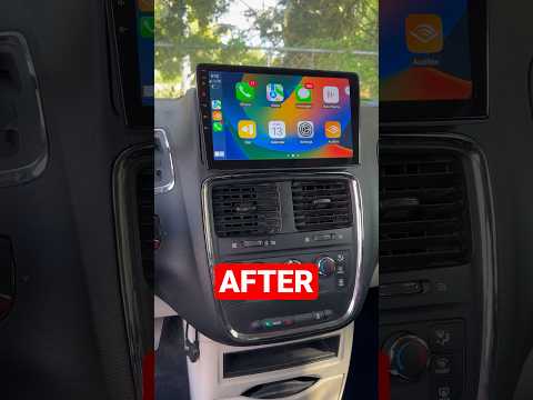 2013 Dodge Caravan 10” Radio Upgrade #applecarplay #dodge #caravan #reels #shorts #short #vanlife