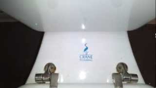preview picture of video 'Bathroom Tour: Crane Toilet at a peanut company'