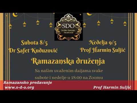 Šta nakon ramazana - Prof Harmin Suljić