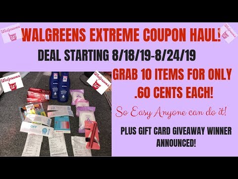 WALGREENS EXTREME COUPIN HAUL DEALS STARTING 8/18/19~SUPER EASY NEW COUPONER FRIENDLY DEALS 😍