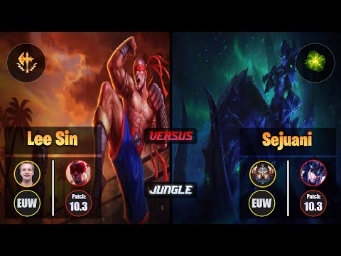 Jankos LEE SIN (Jungle) [Conqueror] VS SEJUANI - Challenger EUW Patch 10.3