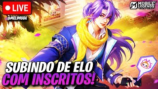 🔴 JOGANDO COM INSCRITOS AO VIVO 🔥 | Mobile Legends