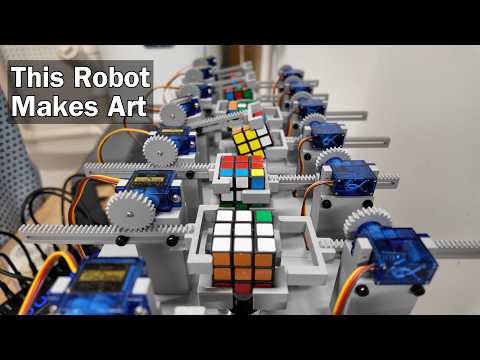 Can Robots Make Rubik's Cube Art?