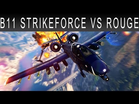 GTA 5 ONLINE: B11 STRIKEFORCE VS ROGUE DOGFIGHT F4D
