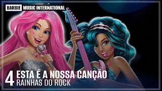 Kadr z teledysku Esta é a Nossa Cançao [Find Yourself In the Song] (Brazilian Portuguese) tekst piosenki Barbie Rock 