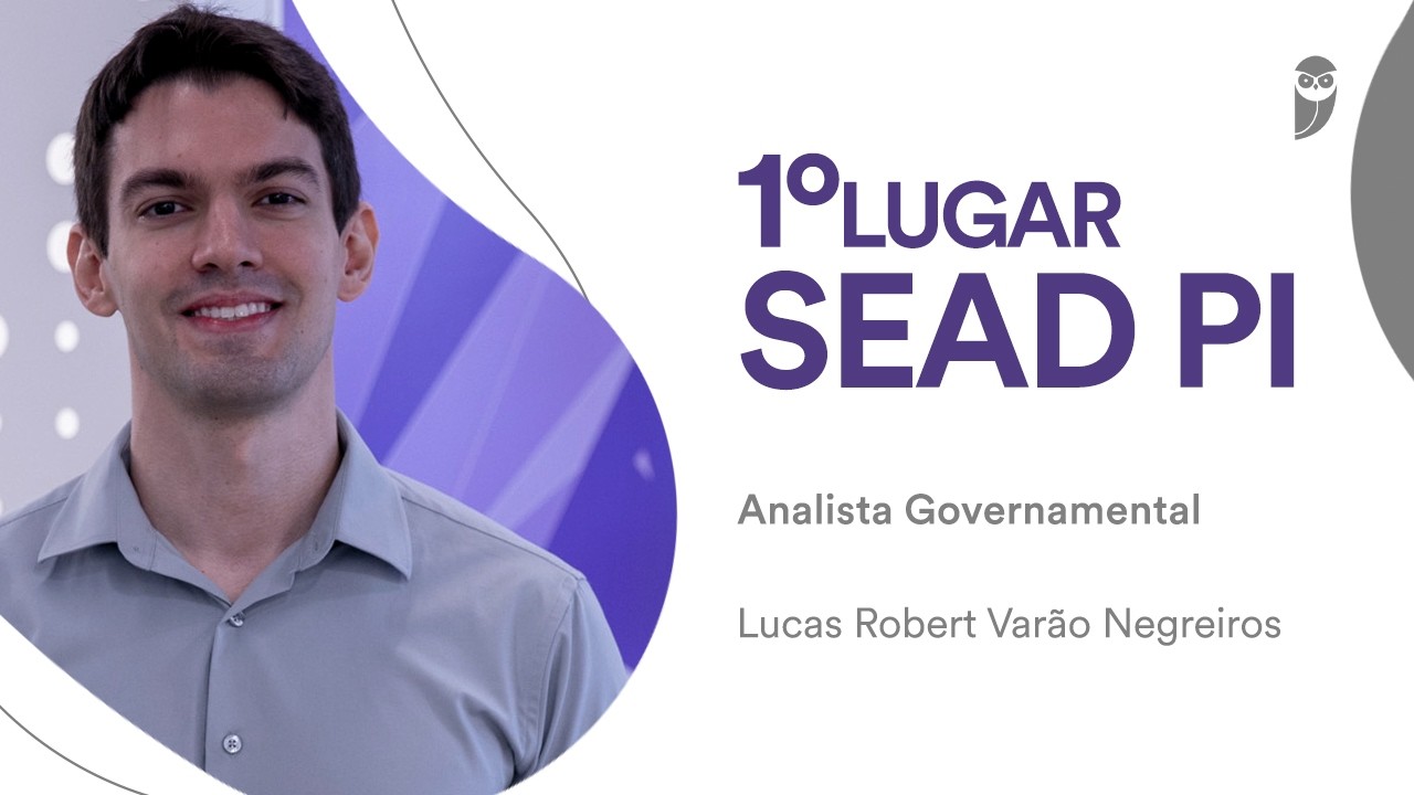 Baile dos Primeiros: Lucas Robert, aprovado em 1º lugar para Analista Governamental na SEAD-PI