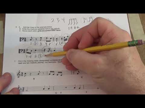 Music Basics--Rhythmic figures and counting rhythms, Part B
