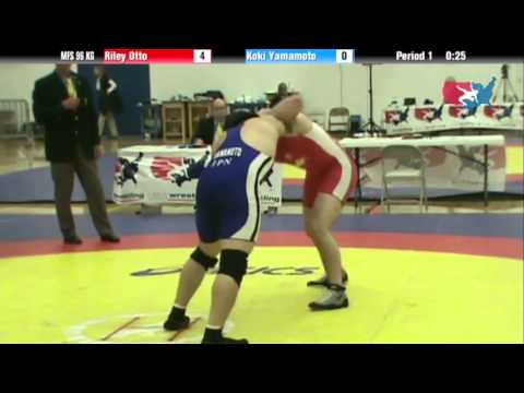 96 KG Consolation R1 - Riley Otto CAN vs Koki Yamamoto JPN