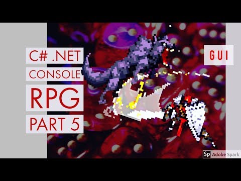 C NET Game Console State RPG 005 GUI class