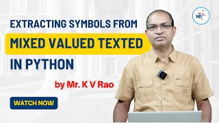 Extracting Symbols from Mixed Valued Texted in Python | NareshIT