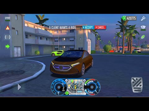 Taxi Sim 2022 Evolution - Mercedes Benz Electric Car- VIP UBER Driver - Driving in Los Angeles