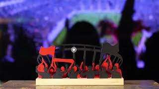 Vídeo de Escultura - Torcida - Vermelho e Preto