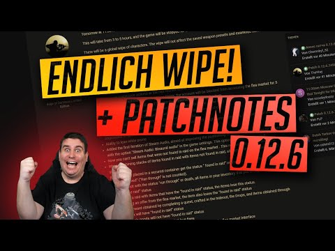 WIPE STEHT FEST! PATCHNOTES 0.12.6 Escape from Tarkov Deutsch