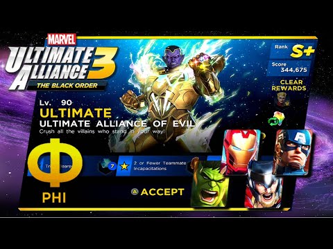 Marvel Ultimate Alliance 3 [NS] - Avengers Vs Alliance of Evil / Infinity Trial Phi / 3 Stars / S+